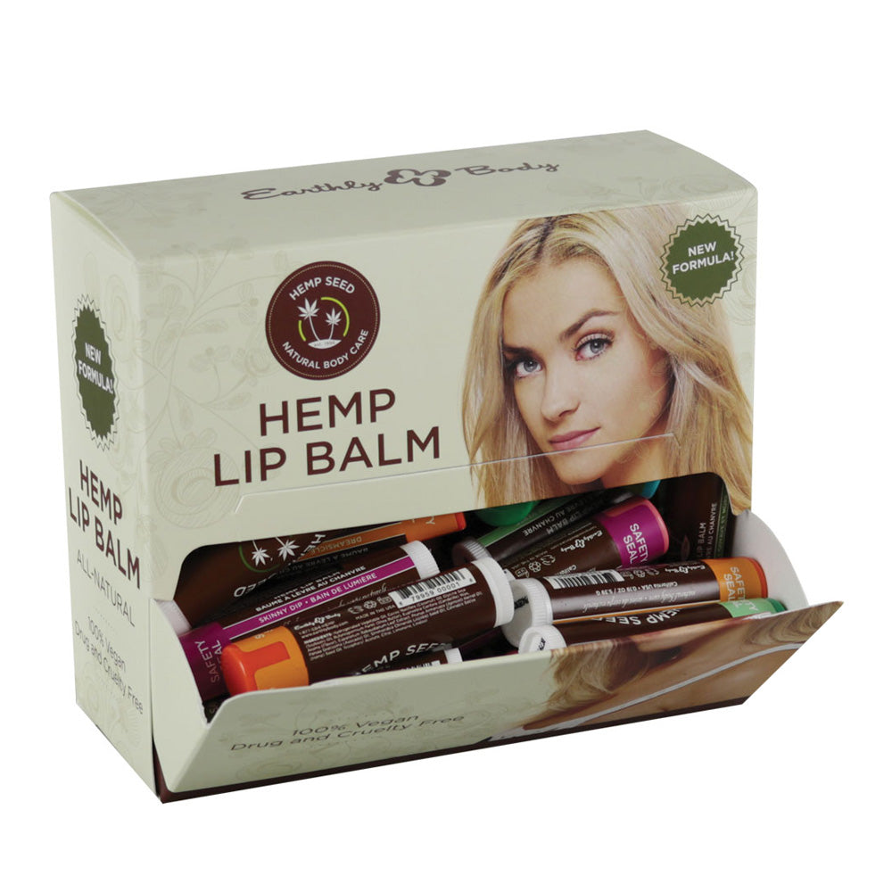 Earthly Body Hemp Lip Balm - 1oz / Assorted - 48PC DISPLAY