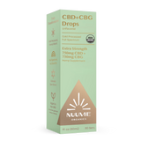 Organic CBG+CBD Drops Unflavored - Extra Strength 750mg+750mg