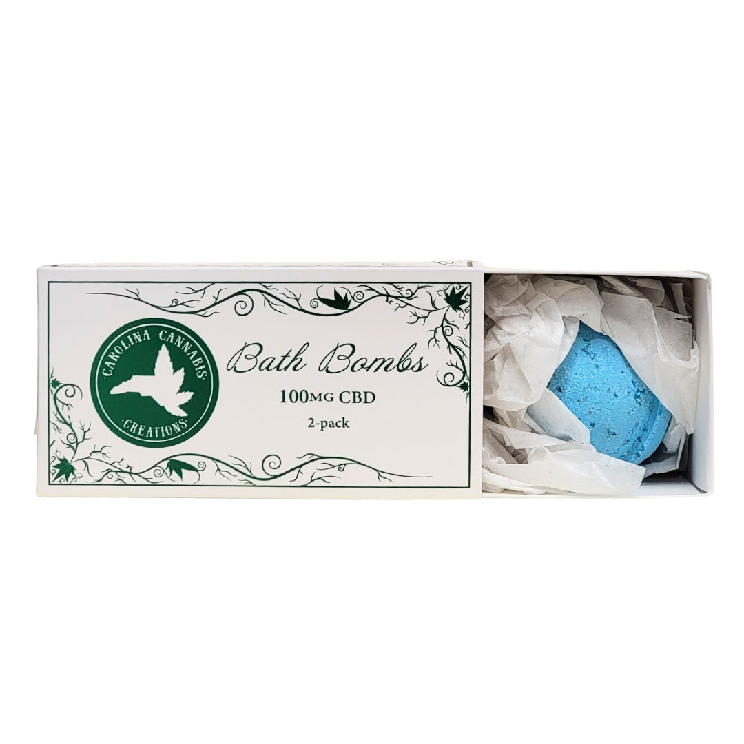 CBD Bath Bombs 2-pack | 200mg CBD | Carolina Cannabis Creations