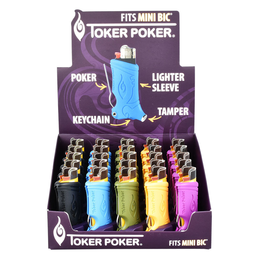 Toker Poker Lighter Sleeve - Mini Bic / 25pcs