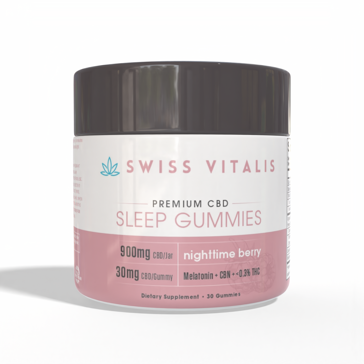Swiss Vitalis  Sleep Gummies - 30 Count CBD+CBN+THC+Melatonin