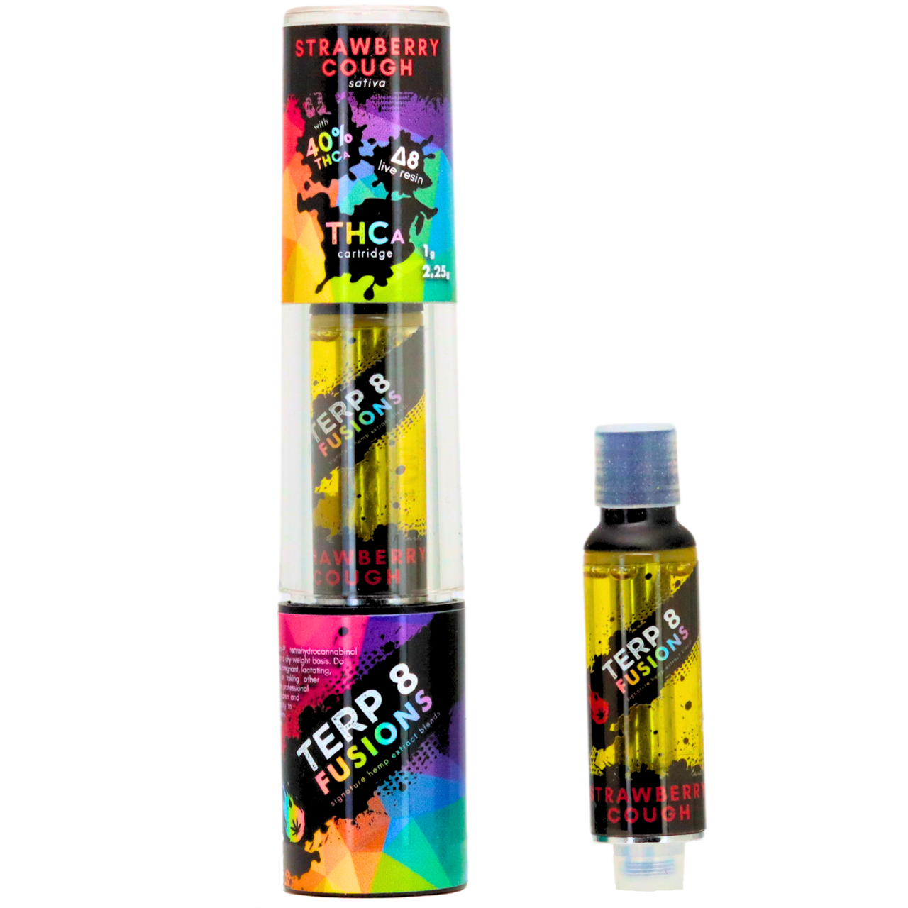 2.25-Gram Strawberry Cough THCA + D8 Live Resin Cartridge
