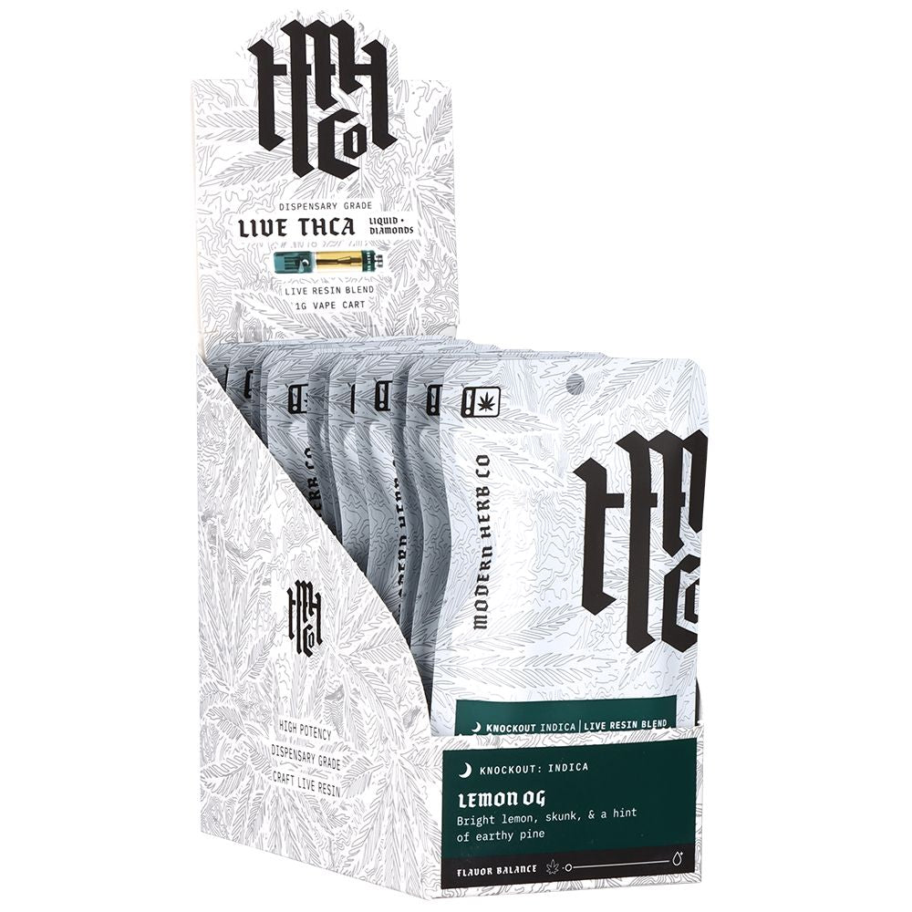 Modern Herb Co Liquid Diamonds THCA Cartridge - 1g 12ct