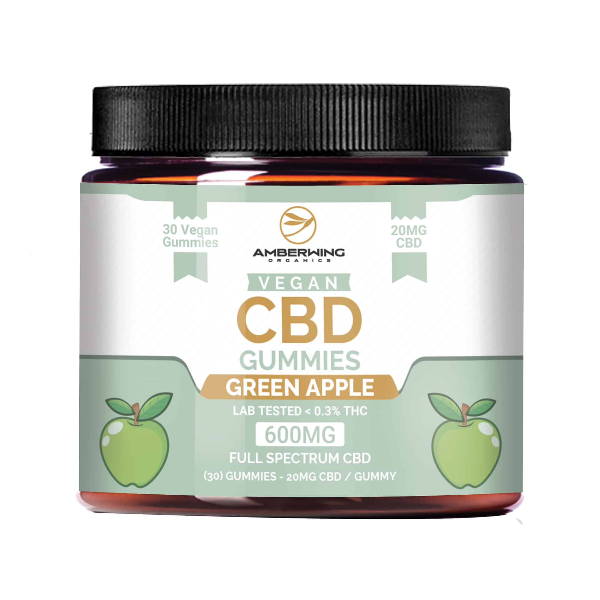 Full Spectrum Vegan CBD Gummies – Green Apple - Wholesale