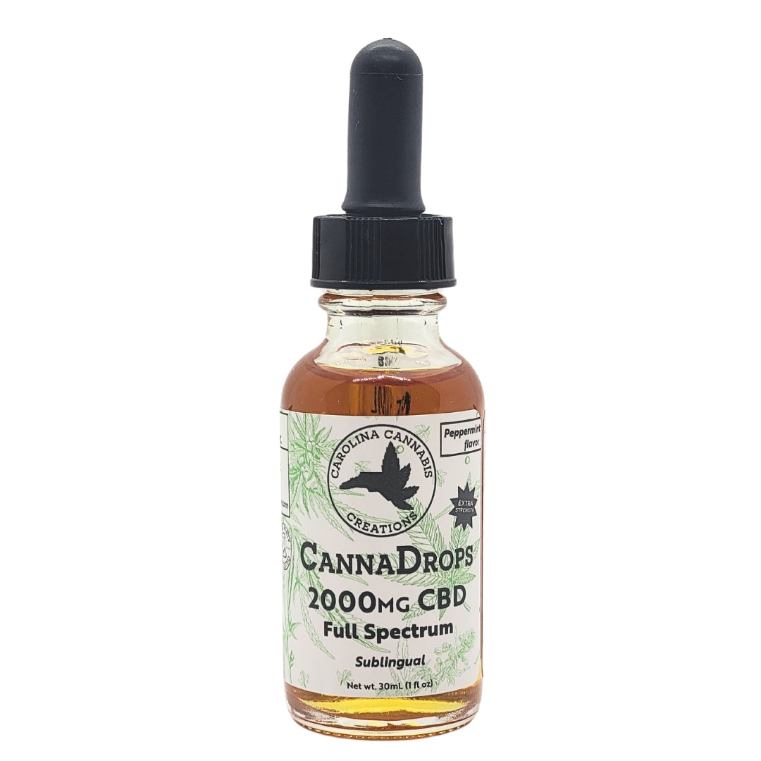Full Spectrum 2000mg CBD Oil | Peppermint | Carolina Cannabis Creations