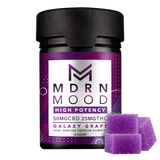 MDRN MOOD Galaxy Grape Gummies - 50mg CBD / 25mg THC (10ct)